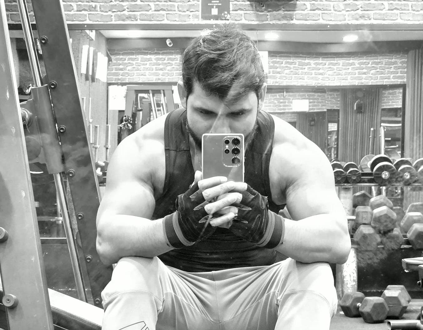 Mahendra intense gym session
